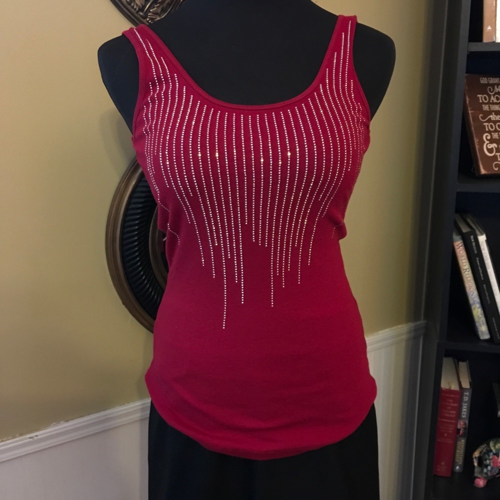 Express Embellished Tank Top